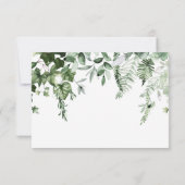 アイビー&素朴セージ緑結婚草 セーブザデート (裏面)