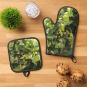 アイビー 鍋つかみ&鍋敷きセット (トップダウン)