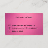 アイピンクのメイクアップ名刺 名刺 (裏面)