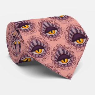 アイピンク不気味ウィッチハロウィーン ネクタイ