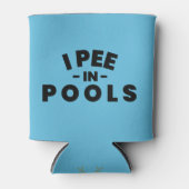 アイピーインプールブラックおもしろいタイポグラフィクーラーボックス 缶クーラー (正面)