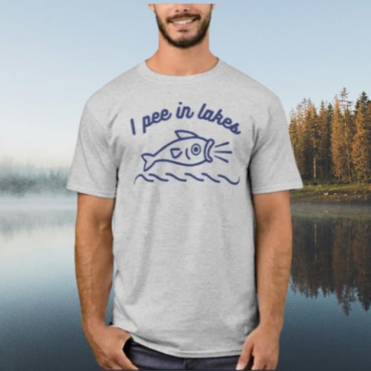 アイピーインレイクスおもしろい魚釣りシャツ Tシャツ