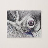 アイフィッシュとハンドシュラルの鉛筆スケッチ美術 ジグソーパズル (横)