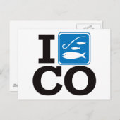 アイフィッシュコロラド州 – CO ポストカード (正面/裏面)