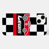 アイフォンケースという名前の赤いスポーツカーをレースしている子供 Case-Mate iPhoneケース (裏面 (横))