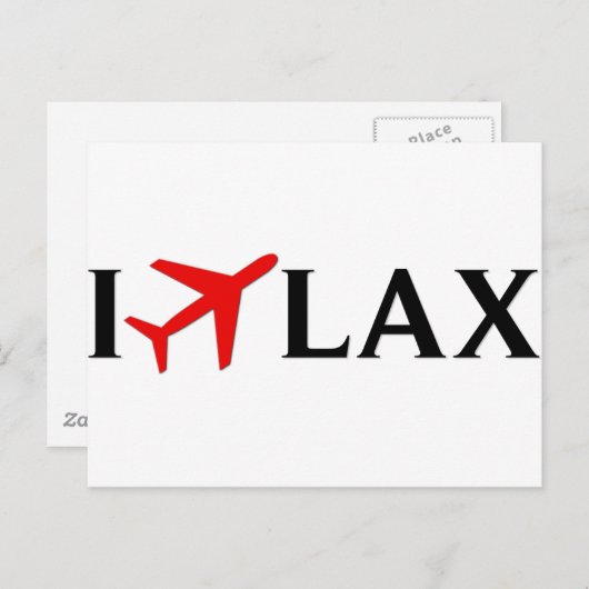 アイフライLAX -ロサンゼルス空港国際的 ポストカード (正面/裏面)