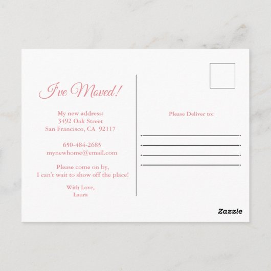 アイブムーブホームスイートホームフローラはがき ポストカード (裏面)