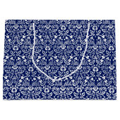 アイブライトパターン、ウィリアム・モリス大抱き枕 ラージペーパーバッグ (正面)