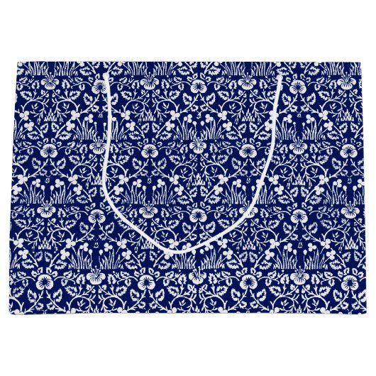 アイブライトパターン、ウィリアム・モリス大抱き枕 ラージペーパーバッグ (正面)