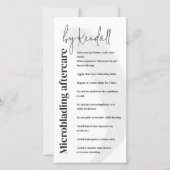 アイブロアフターシンプルケア白はっきりしたレタリング サンキューカード (正面)