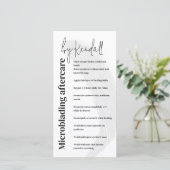 アイブロアフターシンプルケア白はっきりしたレタリング サンキューカード (スタンド正面)