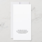 アイブロアフターシンプルケア白はっきりしたレタリング サンキューカード (裏面)