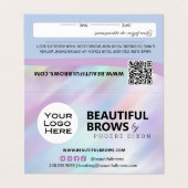 アイブロウマイクロブレイディングブロウアフターケア&アポイントメント  名刺 (外部フラット)