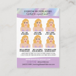 アイブロウマイクロブレイディングブロウアフターケア&アポイントメント  名刺
