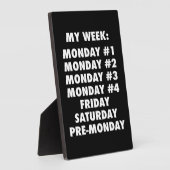 アイヘイトモンデイズ – おもしろいノベルティ フォトプラーク (側面)