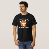 アイホリライドライクキツネOKおもしろいキツネ Tシャツ (正面フル)