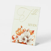 アイボリーおよび金ゴールドフローラ表の番号 台座サイン (正面)