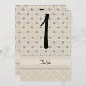 アイボリーきらきら光るキルテ結婚ッドポーの応答カード 招待状 (正面/裏面)