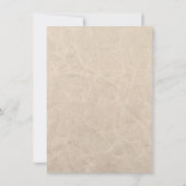 アイボリーくしゃくしゃになったカードクラフトブライダルシャワーパーティー 招待状 (裏面)