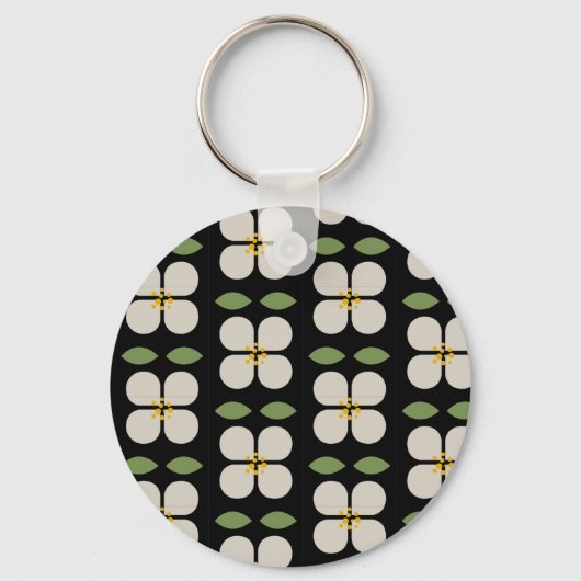 アイボリーつる植物 – キーリング – ボタニカルチャーム (正面)