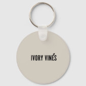 アイボリーつる植物 – キーリング – ボタニカルチャーム (裏面)