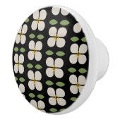 アイボリーつる植物-フローラセラミックノブ セラミックノブ (右)