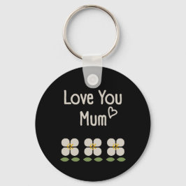 アイボリーつる植物- Botanical Key Ring Mother's Day キーホルダー