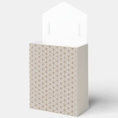 アイボリーとエレガント金ゴールドスターライト フェイバーボックス (見開き)