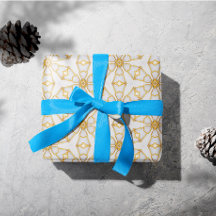 アイボリーとエレガント金ゴールドスノーフレーククリスマス