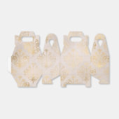 アイボリーとゴールドのグレンジ ディストレスド ダマスク フェイバーボックス (折り畳みなし)