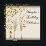 アイボリーとゴールドの誕生日パーティー 招待状<br><div class="desc">エレガントなアイボリーとゴールドの誕生日パーティーの招待状。 この美しいアイボリーとゴールドのパーティーの招待状に、あなたのお好きなフォントスタイルと色で詳細を追加してください。</div>