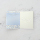 アイボリーとパステルブルーのダマスク感謝カード サンキューカード (内部)