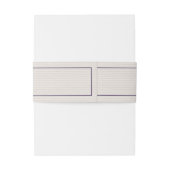 アイボリーとパープルモノグラムの結婚ズ 招待状ベリーバンド (裏面例)