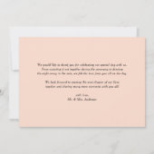 アイボリーとピンクの水彩 牡丹とハイドランジア サンキューカード (裏面)