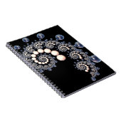 アイボリーとブルーパールスパイラルノート ノートブック (右側)