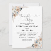 アイボリーとブルーボホフローラ前夜 招待状 (正面)