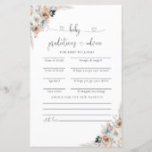 アイボリーとブルーボーフローラベビー予測カード (正面)