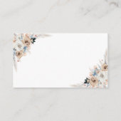 アイボリーとブルーボーフローラレシピリクエストカード エンクロージャーカード (裏面)