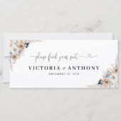 アイボリーとブルーボー結婚ホフローラのヘッドテーブル記号 (正面)