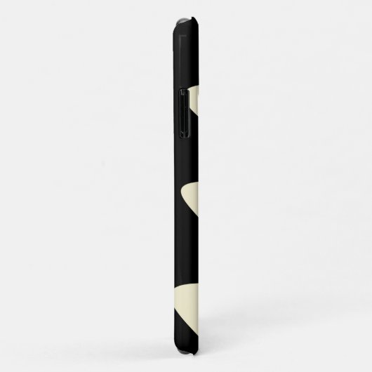 アイボリーとホットピンクの波状ストライプ波形 Case-Mate iPhoneケース (裏面/右)