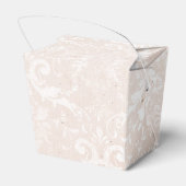 アイボリーとホワイトのグレンジ ディストレスド ダマスク フェイバーボックス (裏面サイド)