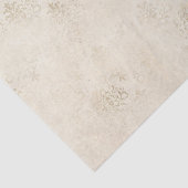 アイボリーとホワイトヴィンテージダマスク 薄葉紙 (詳細)