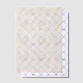 アイボリーと白羽のベラムオーバーレイ ベラム紙招待状 (オフセット (招待状))