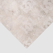 アイボリーと白華美蝶ヴィンテージダマスク 薄葉紙 (詳細)