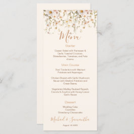 アイボリーと赤面のワイルドフラー結婚ズ メニュー