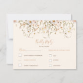 アイボリーと赤面のワイルドフラー結婚ズ 出欠カード (正面)