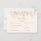 アイボリーと赤面のワイルドフラー結婚ズ 出欠カード (正面)