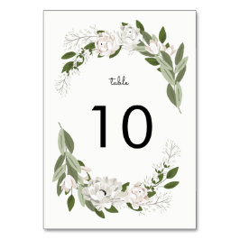 アイボリーと赤面結婚のSprigsテーブル番号 テーブルナンバー