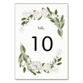 アイボリーと赤面結婚のSprigsテーブル番号 テーブルナンバー (裏面)