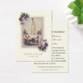 アイボリーと金ゴールドカトリック結婚ファティマ祈りの言葉 (デスク)